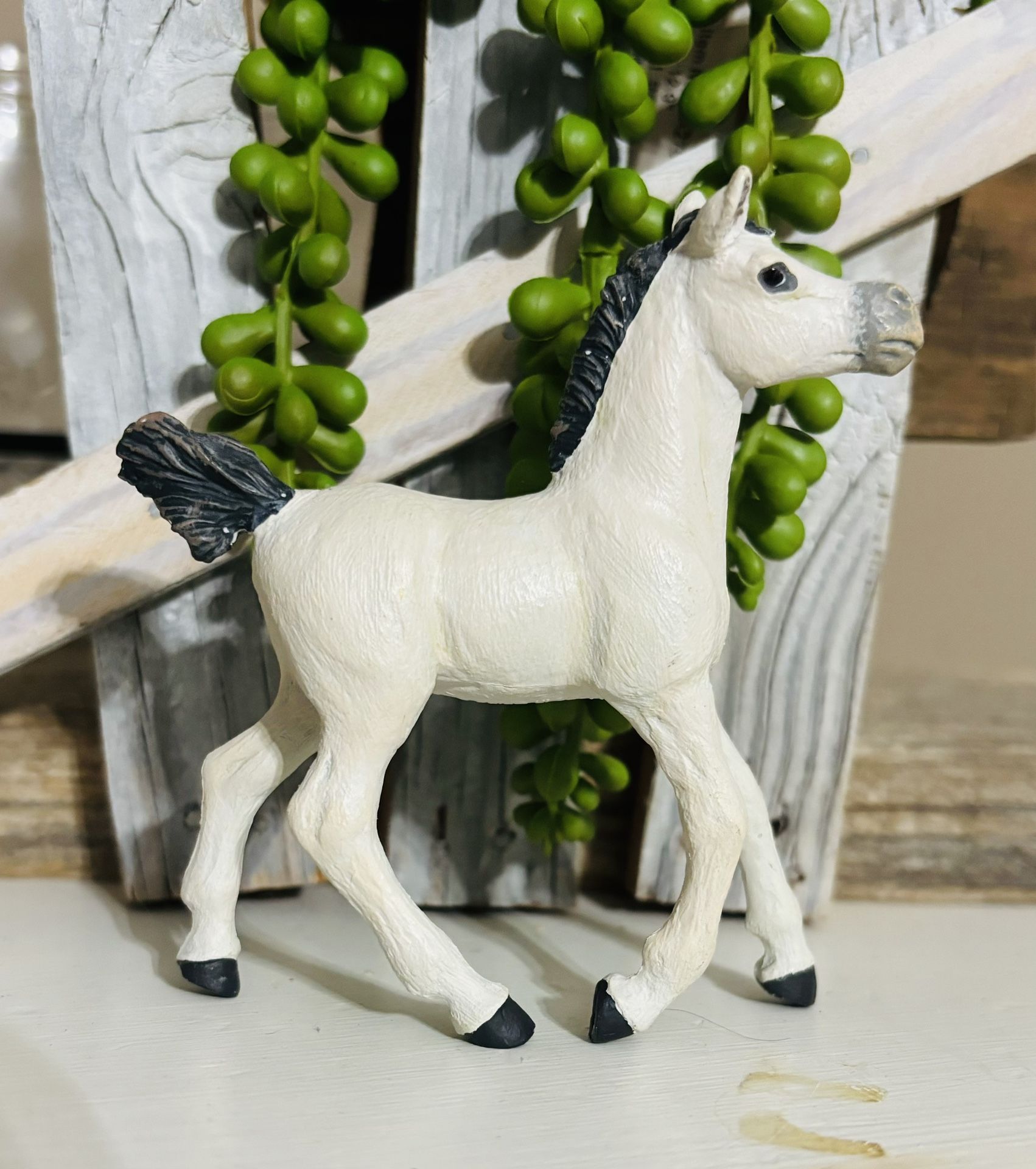 RETIRED Realistic White Arab White & Black Baby Figure