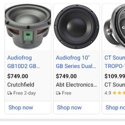 AUDIO FROG GB10 D2 (contact info removed) rms 