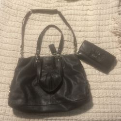 Coach Blqck Purse & Wallet 