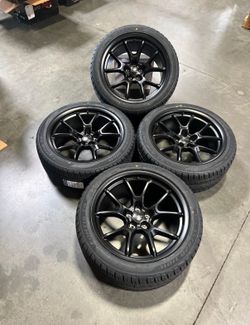 20" Flow Forged Satin Black Wheels W/Tires Fits Dodge Charger Challenger Magnum-WE FINANCE