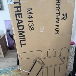 Treadmill and free weights deal. 