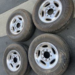4 — LT245/75r16 8x170 8x6.69 Stock Does F-250 F-350 F250 F350 Excursion Wheels Rims Tires