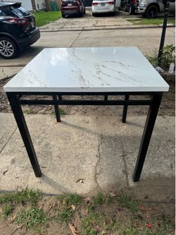 Real metal and marble dining table (disclaimer:heavy)
