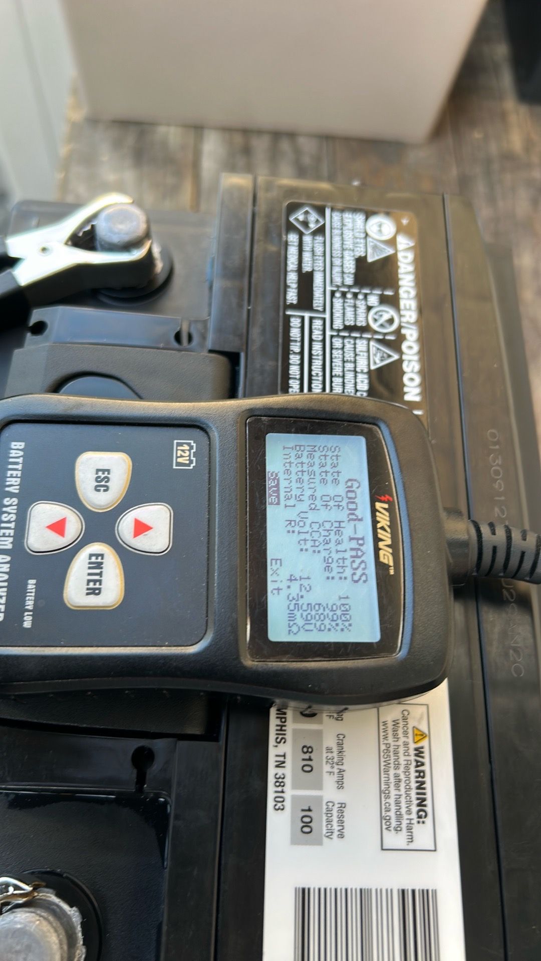 CAR BATTERY GROUP H5 CCA 650