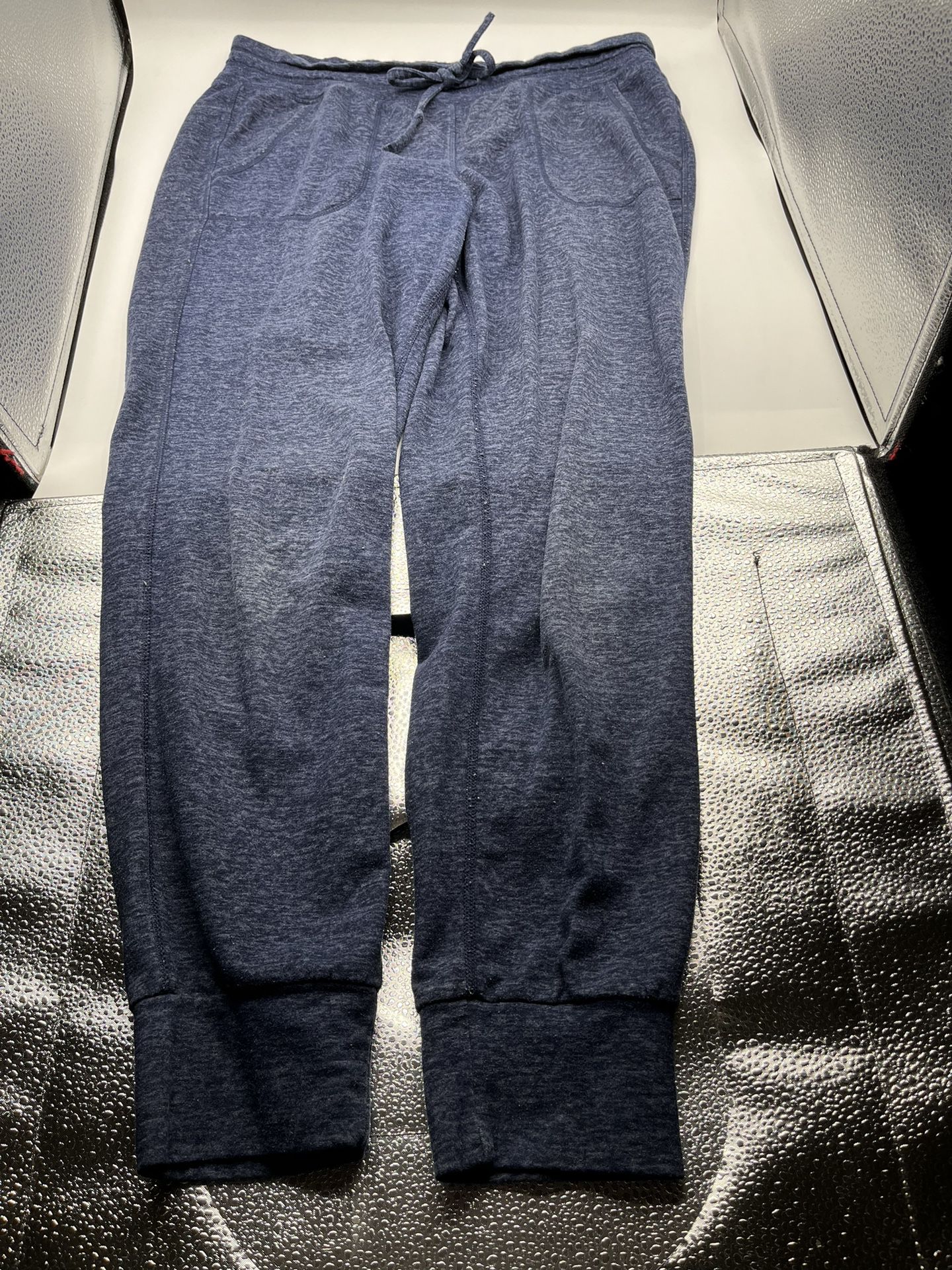 Blue Sweatpants /joggers With Front Pockets Size Medium 