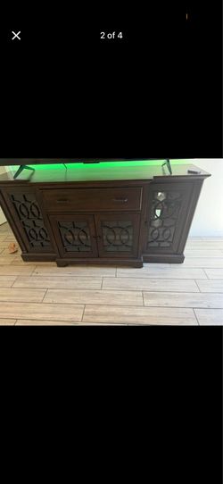 Wood tv stand