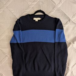 H&M Black With Blue Strip Sweater Men's XL