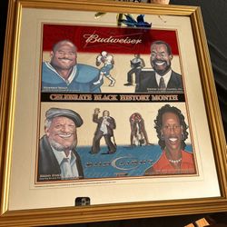 RARE BUDWEISER BLACK HISTORY MONTH MIRROR 