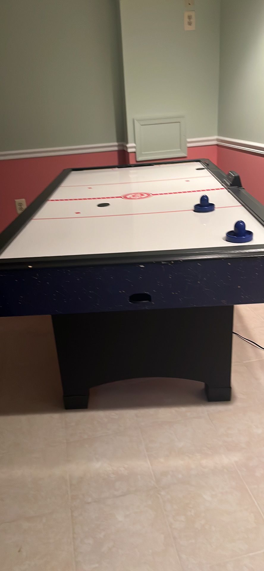 Air Hockey Table ,  Length7 Feet, Width 3.5 Feet , White Color,  169 Dollar Price 