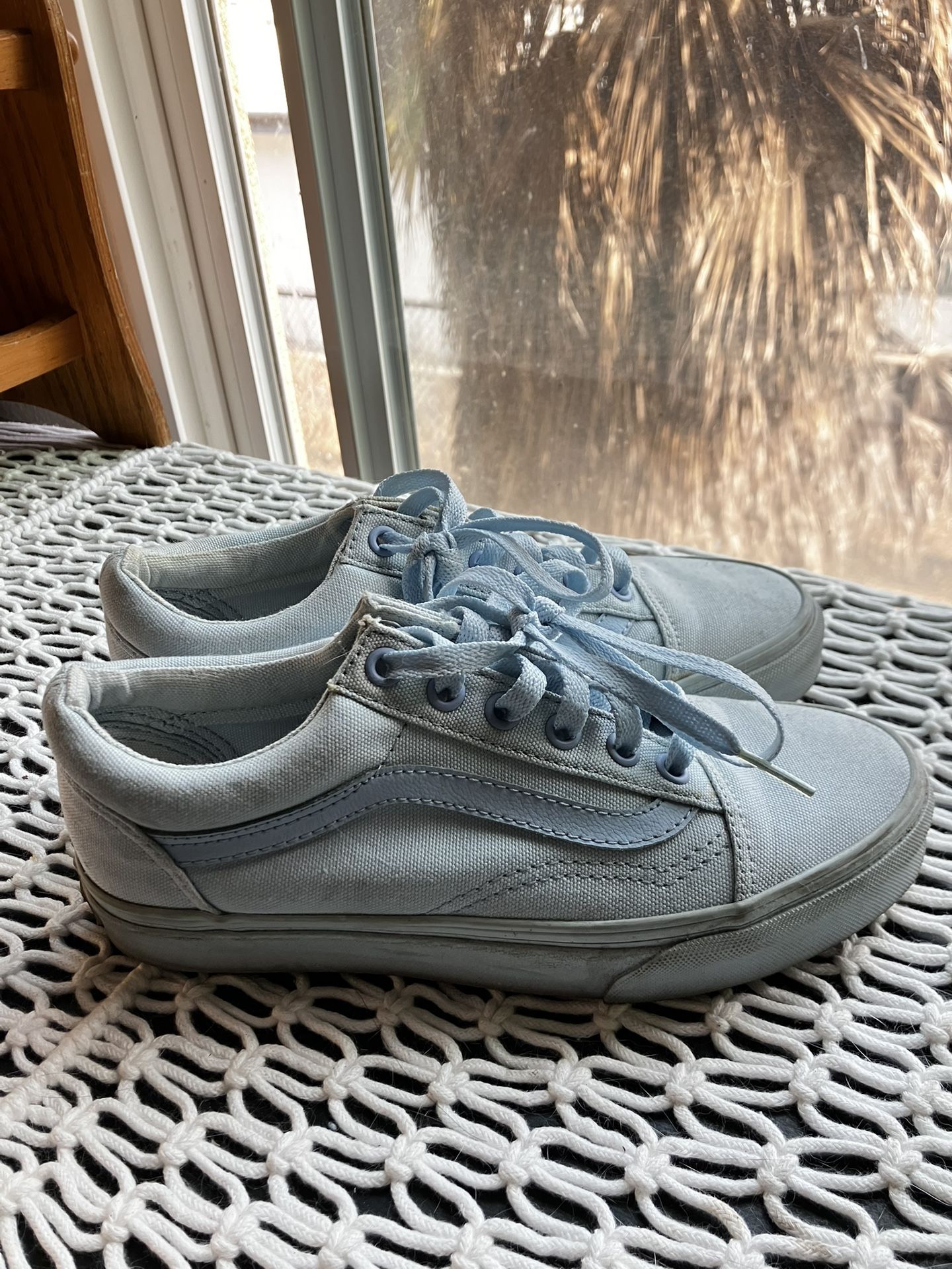 Baby Blue Vans Shoes