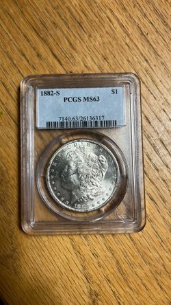 Morgan Silver Dollar 1882-S MS 63