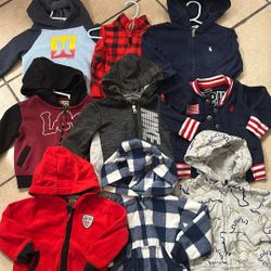 Baby Boy Clothes Size 12 Mos Jacket Bundle (9pcs)