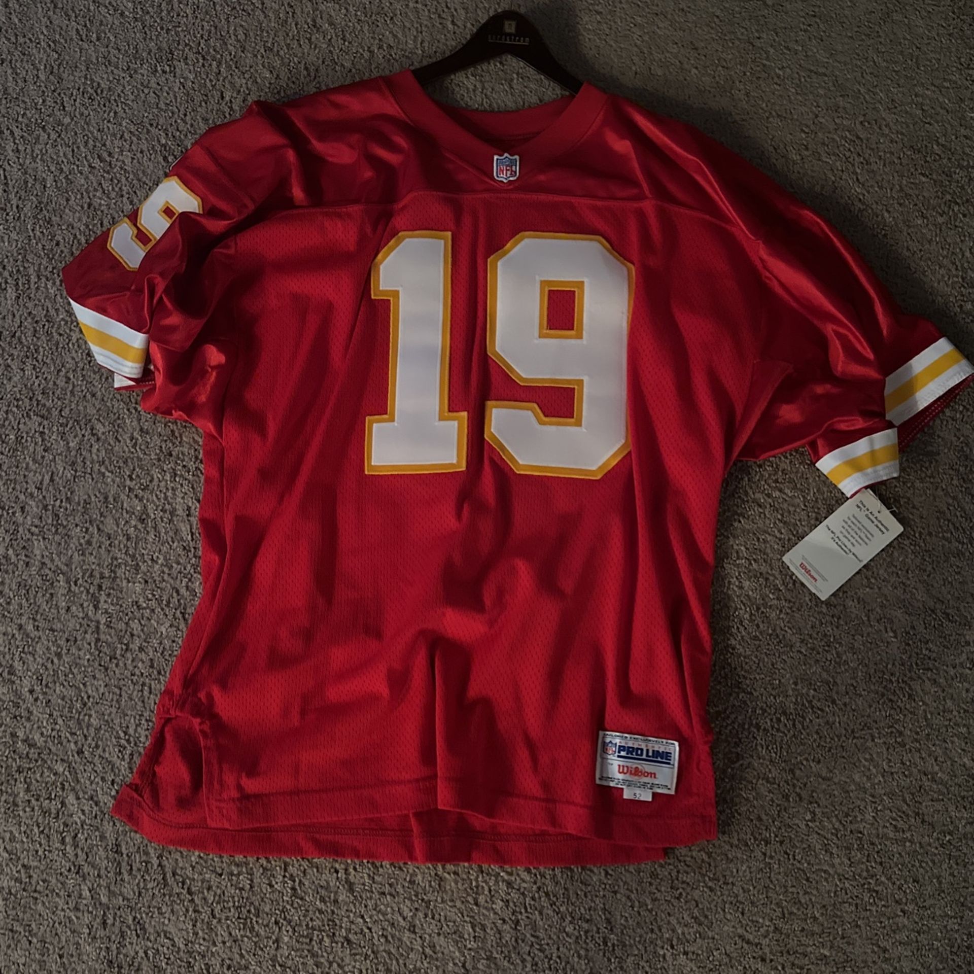 Kansas City Chiefs Joe Montana Jersey New With Tags Size 52