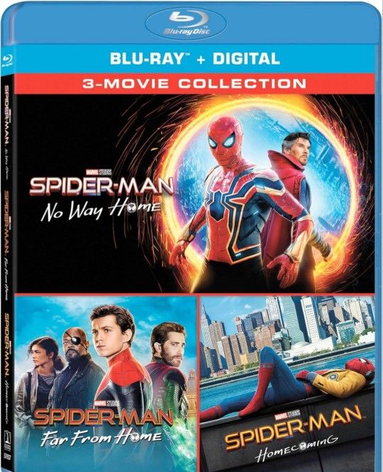 Spider-Man: Far from Home / Spider-Man: Homecoming / Spider-Man: No Way Home - Set - Blu-ray + Digital