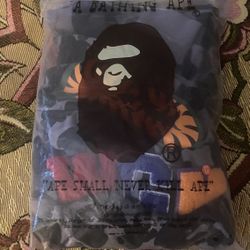 grey/black bape hoodie 