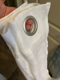 White curtains