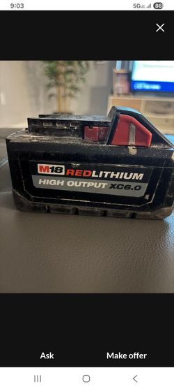 Milwaukee redlithium xc6.0 battery