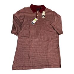 Dockers Golf Polo Shirt Mens Large L 100% Mercerized Cotton Multicolor