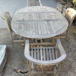 Teakwood Patio Set West Teak Brand