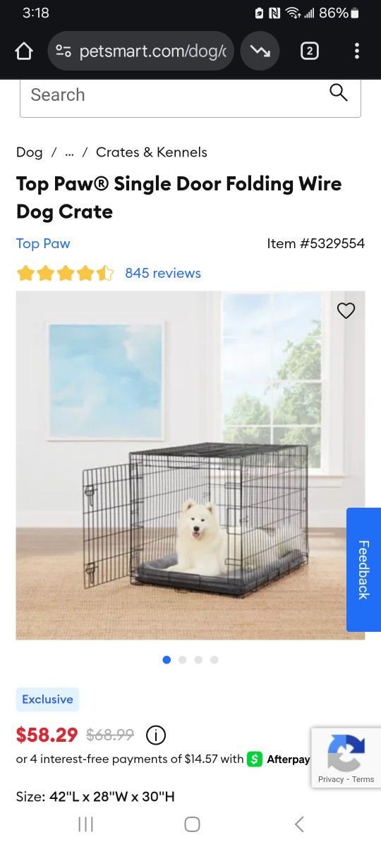 Large Metal Pet Crate