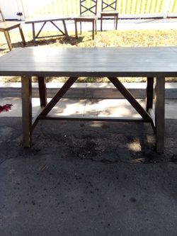 Grey Dining Table Can Be Used Indoor Or Outdoor $100 Firm!!!