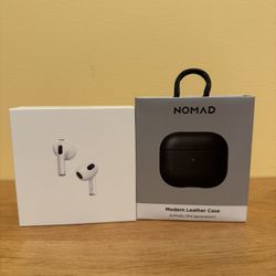 Apple AirPods 3rd Generation Wireless In-Ear Headset - White - Plus Case USED