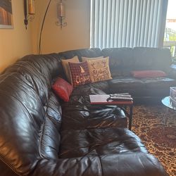 L-shaped Leather sofa