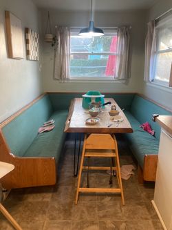 Church Pews in a Nook