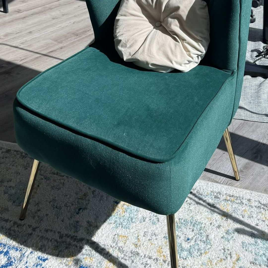 Erasmus Side Chair in Velvet Green