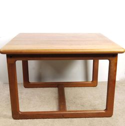 High-End Maple Scandinavian Danish Square Coffee Table $3000
