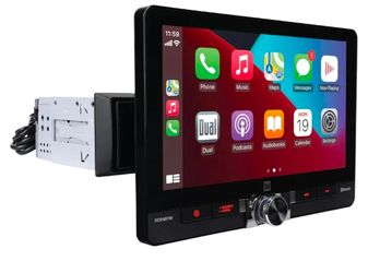 Dual Electronics DCPA81W 8-inch Certified Apple CarPlay Android Auto Wired or Wireless | Single DIN and Double DIN Touchscreen Car Stereo | Bluetooth 