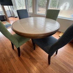 Vintage Wooden Round Table