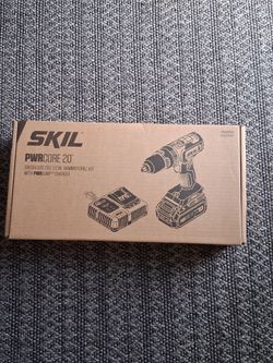 SKIL HD529402 PWR Core 20 Brushless 20-Volt 1/2 In. Hammer Drill Kit with 2.0Ah