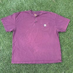 Carhartt Purple Casual Three Button Shirt With Pocket