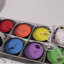 Gift Box x7 of Amazing Chakra Scented Candles