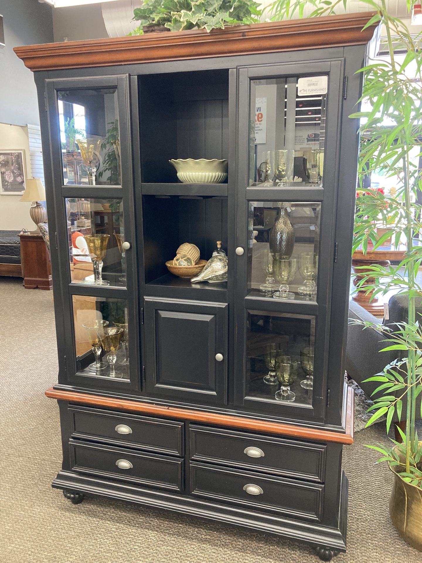 Black Hutch or Bookcase