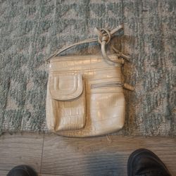 Faux Alligator Skin Purse