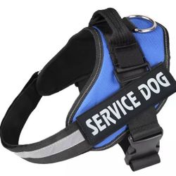 Service Dog Harness Blue color Vest