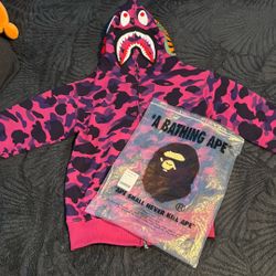Small purple and pink Bape jacket