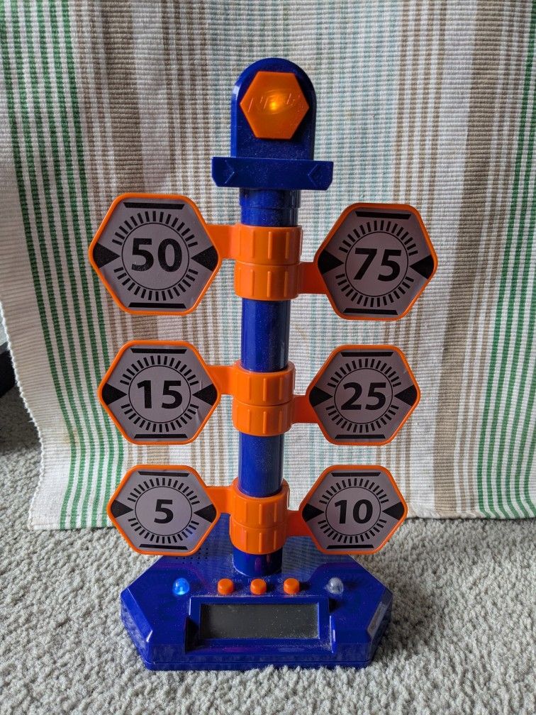 Nerf Elite Bulls-Eye Digital Target Lights & Sounds LCD Screen 6 Targets