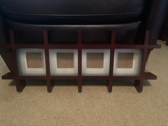 Cherry Wood Picture Frame For 4x4 Photos