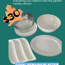 Serving platters And Bowls 