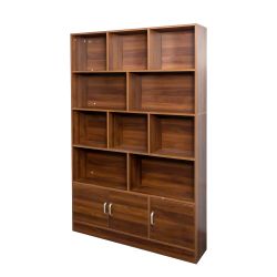 Homy Casa 70.87" Tall Bookshelf with 10 Cubes and 3 Doors, Modern Cube Storage Organizer for Living Room, Bedroom, Office