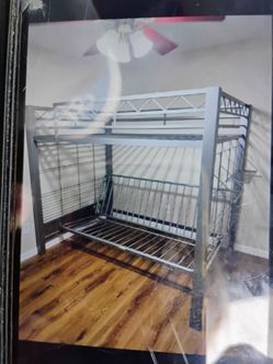 Full over full bunk bed or couch like new mattress included $100 delivery available