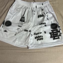 Eric Emanuel Shorts White And Black 