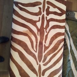 Authentic Real Zebra Hide Handmade Coffee Table