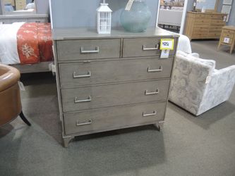 A.R.T. Furniture Sojourn 5-Drawer Chest - Weathered Gray Oak Floor Sample