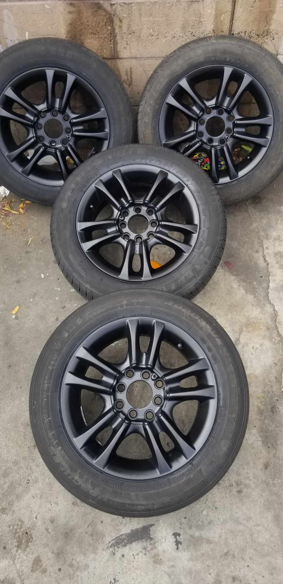 14" inch 4 lug universal racing rims 4x100 and 4x114.3