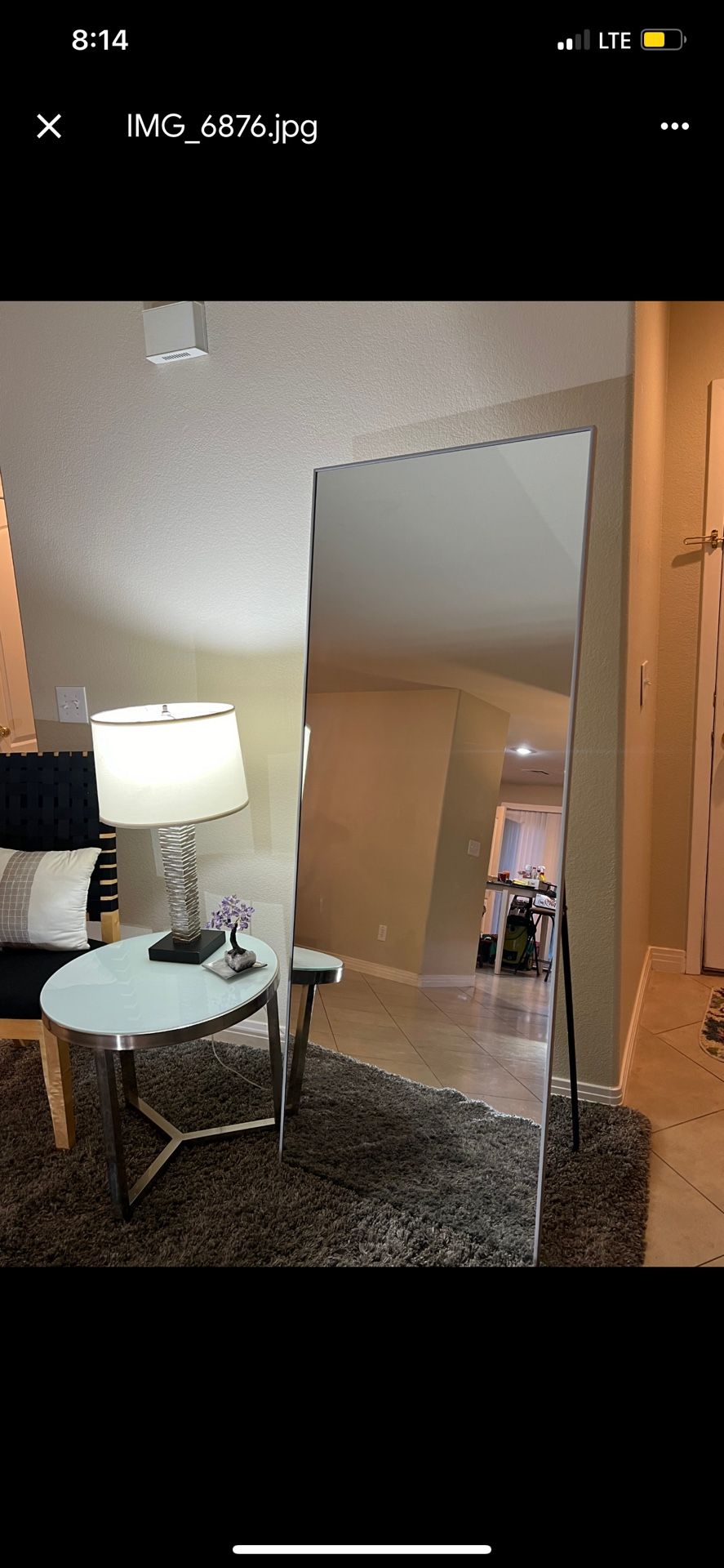 Moving Sale Large Mirror End Table Lamps Office Desk