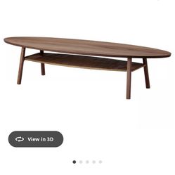 IKEA walnut Veneer Coffee Table Gently Used